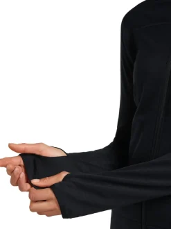 Icebreaker Women Merino Blend 300 Realfleece™ Descender Ls Zip Black