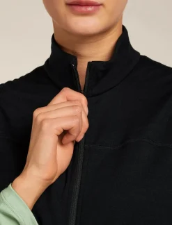 Icebreaker Women Merino Blend 300 Realfleece™ Descender Vest Black