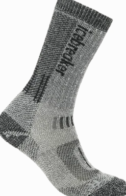 Icebreaker Women Merino Hike+ Mountaineer Mid Calf Jet Hthr/black