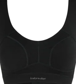 Icebreaker Women Merino Queens Clasp Bra Black