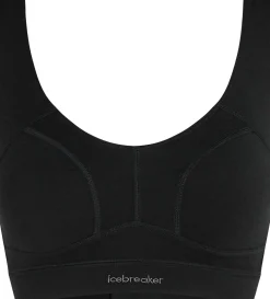 Icebreaker Women Merino Queens Clasp Bra Black