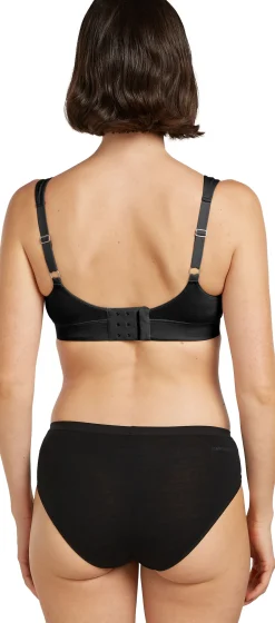 Icebreaker Women Merino Queens Clasp Bra Black