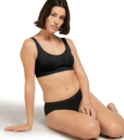 Icebreaker Women Merino Queens Clasp Bra Black