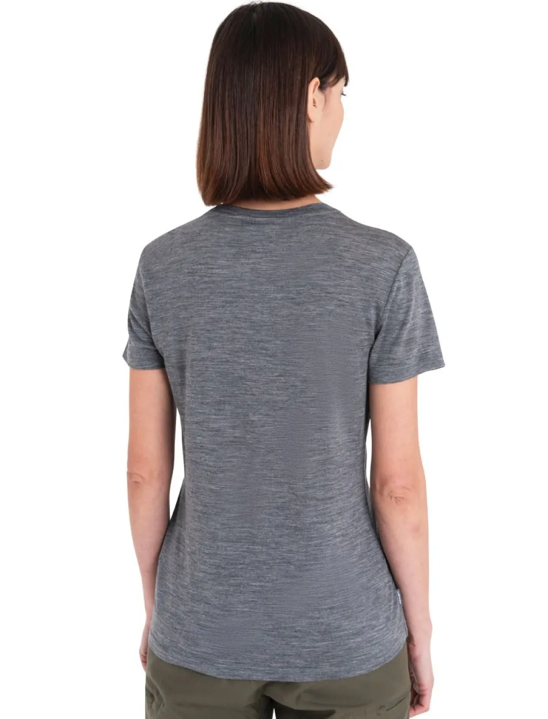 Icebreaker Women Merino 150 Tech Lite III SS Tee Gritstone Heather