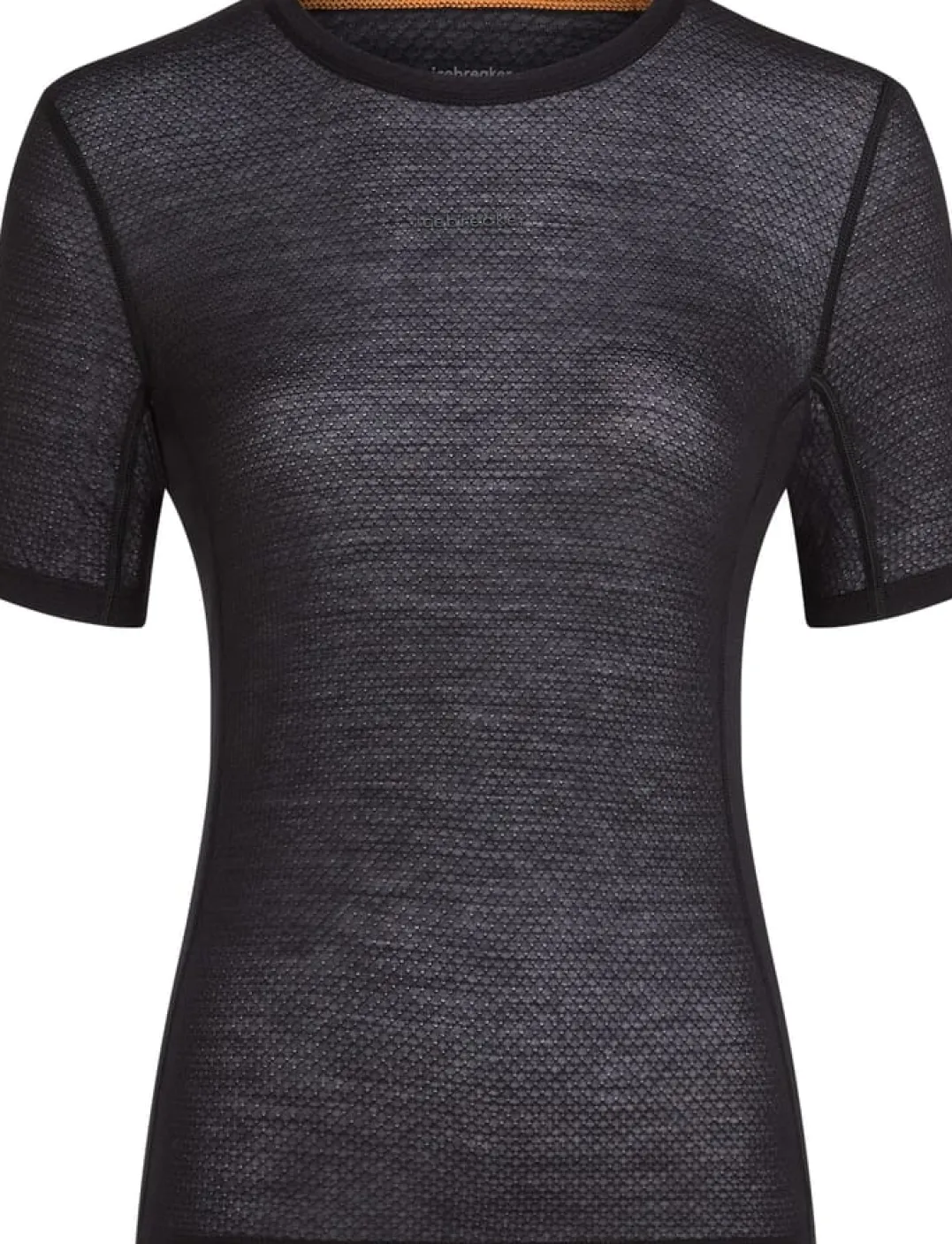 Icebreaker Women's Merino 75 Cool-Lite Featherlight Shortsleeve Crewe Black