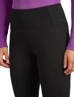 Icebreaker Women's Merino 200 Oasis High Rise Leggings Black