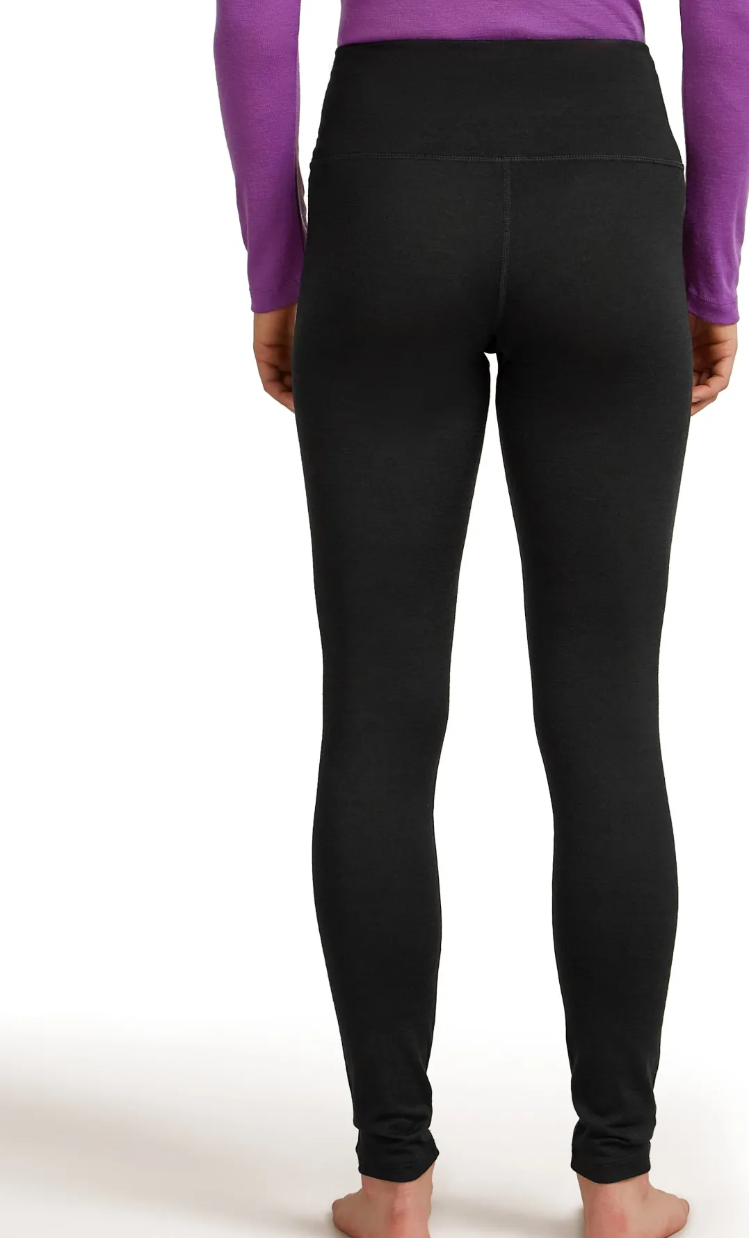 Icebreaker Women's Merino 200 Oasis High Rise Leggings Black