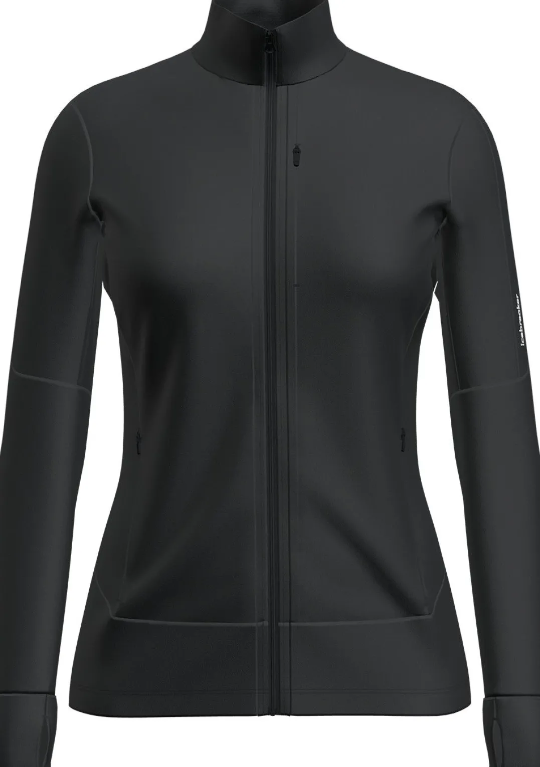 Icebreaker Women's Merino 260 Quantum Iv Longlseeve Zip Black
