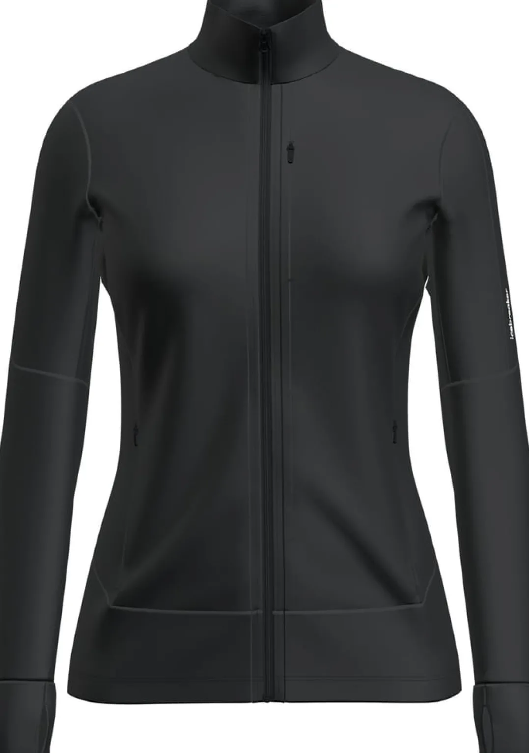 Icebreaker Women's Merino 260 Quantum Iv Longlseeve Zip Black