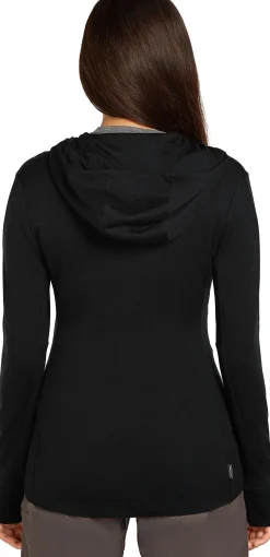 Icebreaker Women's Merino 260 Quantum Iv Longsleeve Zip Hoodie Black