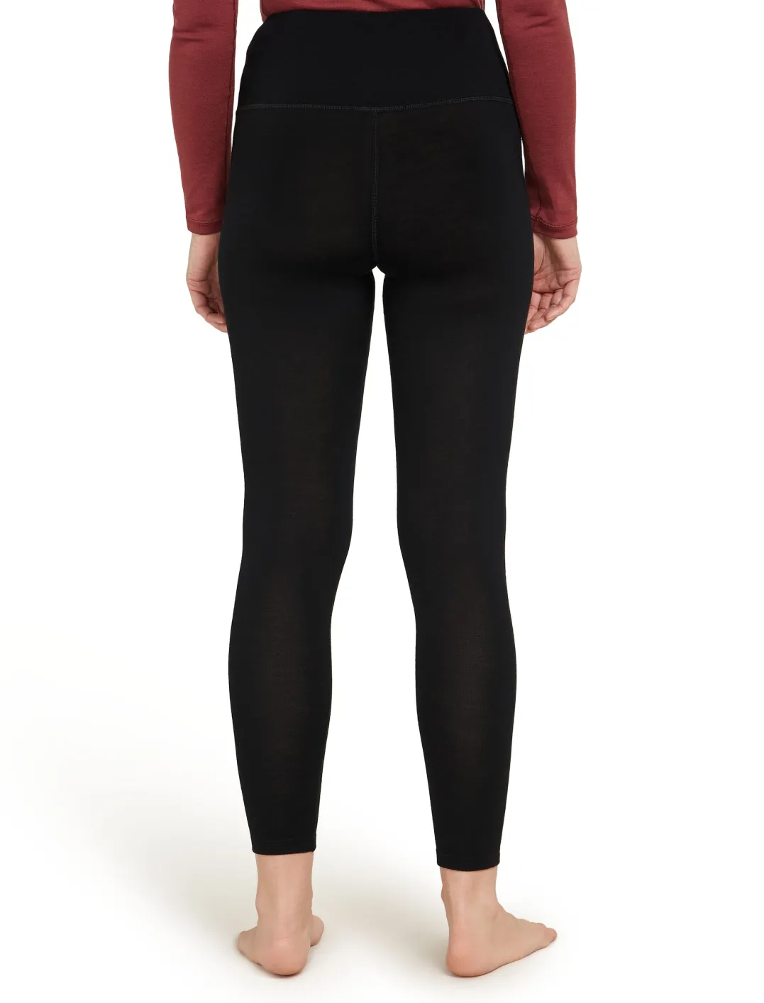 Icebreaker Women's Merino 260 Tech High Rise Leggings Black