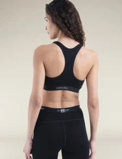 Icebreaker Women's Merino 125 Zoneknit Racerback Bra Black