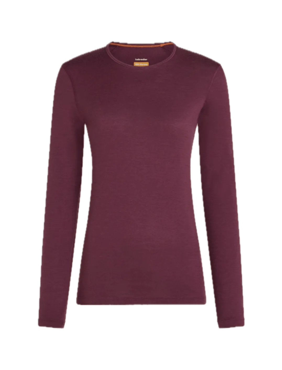 Icebreaker Women's 200 Oasis Long Sleeve Crewe Dk Berry
