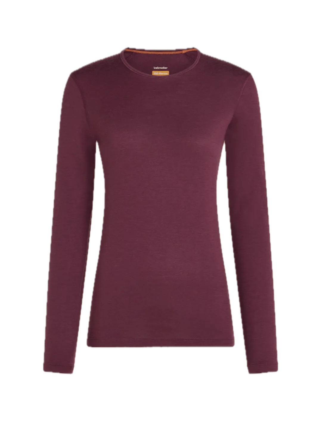 Icebreaker Women's 200 Oasis Long Sleeve Crewe Dk Berry