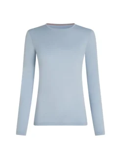 Icebreaker Women's 200 Oasis Long Sleeve Crewe Zinc Blue