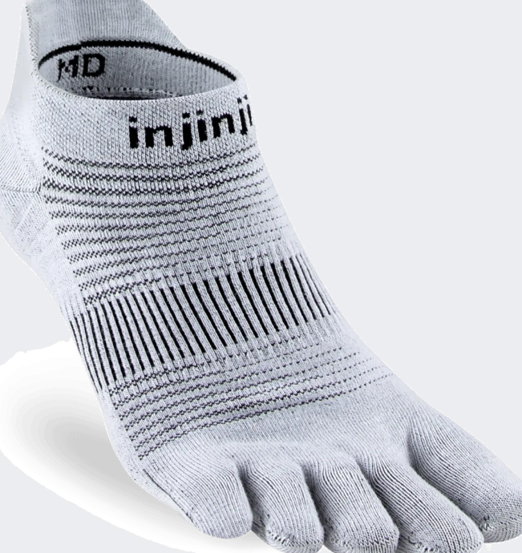 .id{margin-bottom:16px}Injinji Men's Run Lightweight No-Show Grey