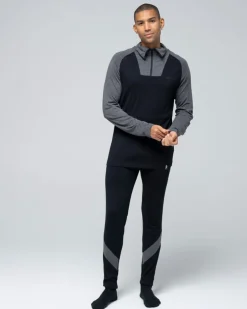 .i2{margin-bottom:16px}Bula Men's Retro Merino Wool Halfzip Sweater Black