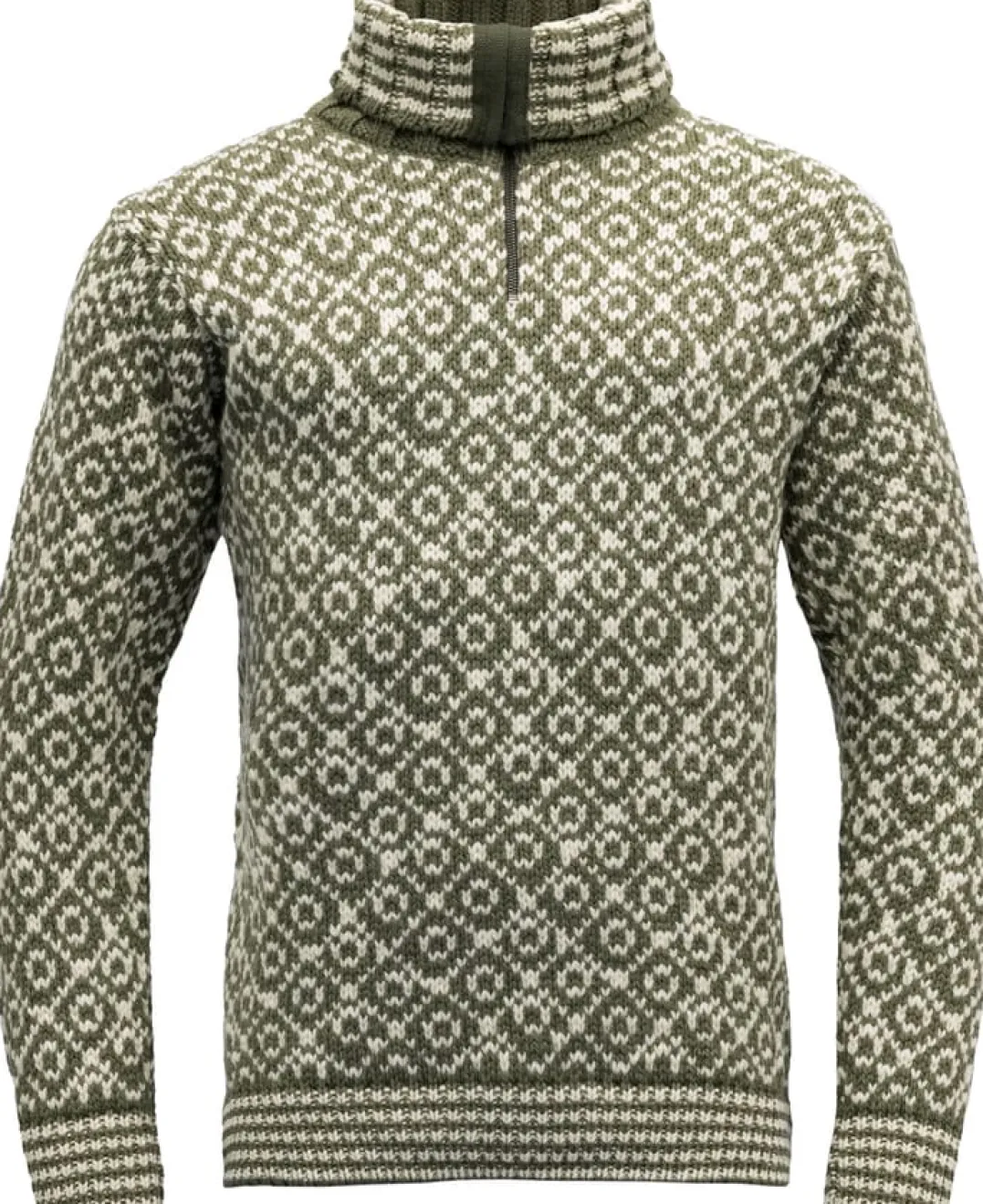 .i3{margin-bottom:16px}Devold Unisex Svalbard Wool Zip NeckOlive/Offwhite