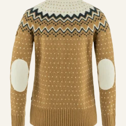 .i6{margin-bottom:16px}Fjällräven Women's Övik Knit Sweater Buckwheat Brown-Chalk White