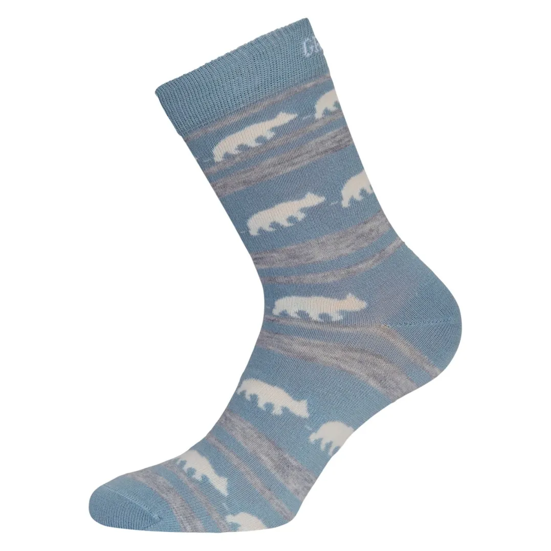 .i8{margin-bottom:16px}Gridarmor Striped Bear Merino Socks Blue Shadow