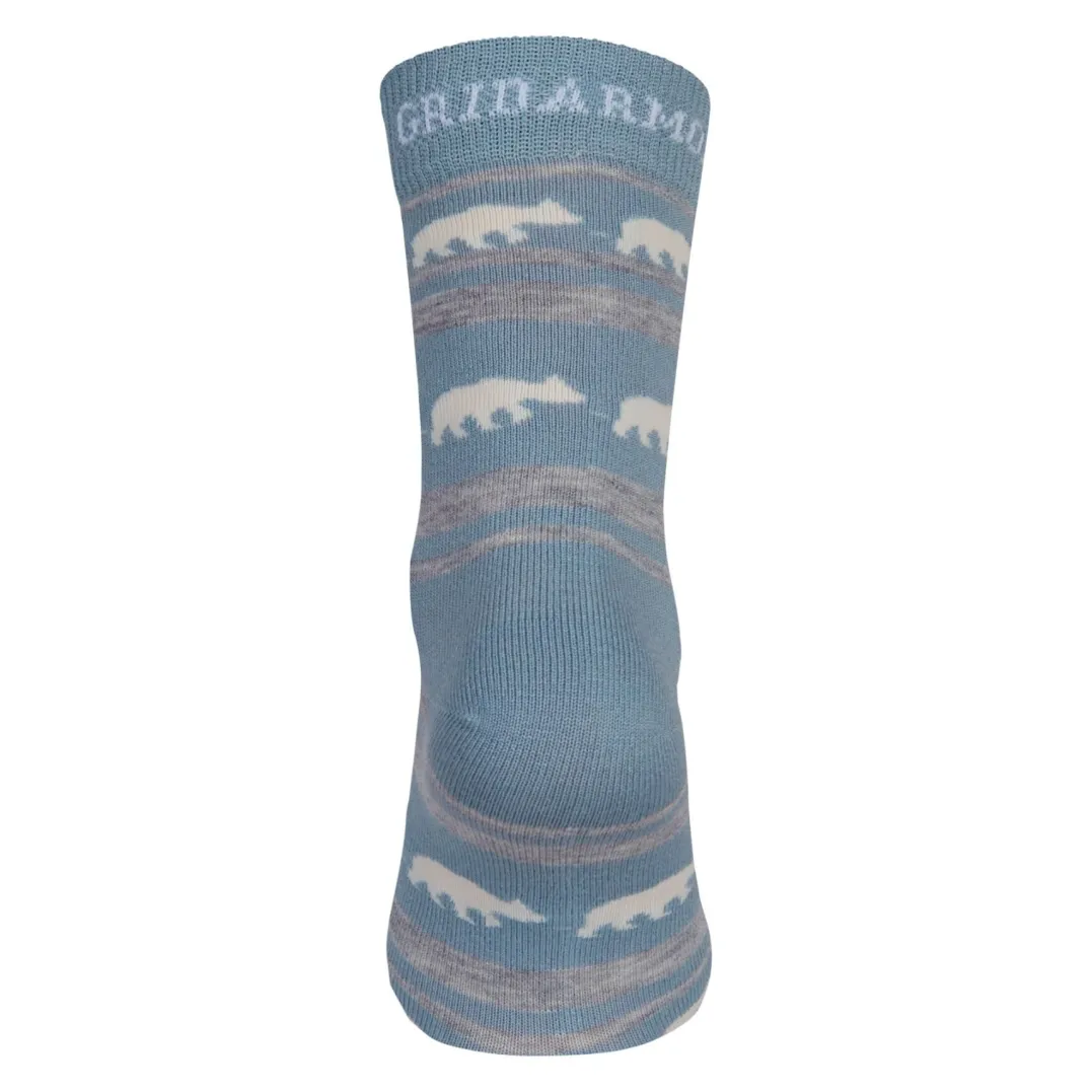 .i8{margin-bottom:16px}Gridarmor Striped Bear Merino Socks Blue Shadow