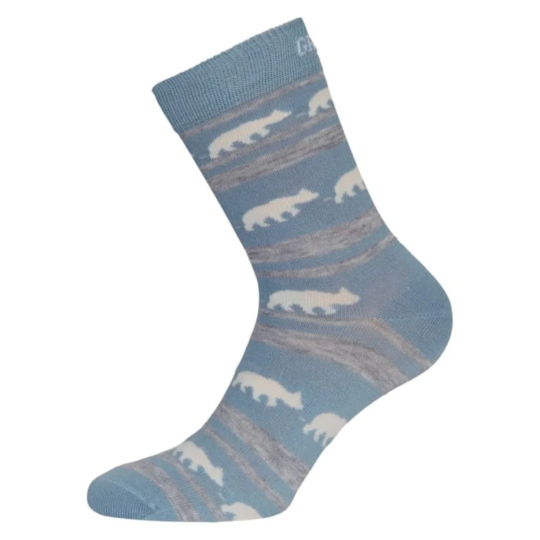 .i8{margin-bottom:16px}Gridarmor Striped Bear Merino Socks Blue Shadow