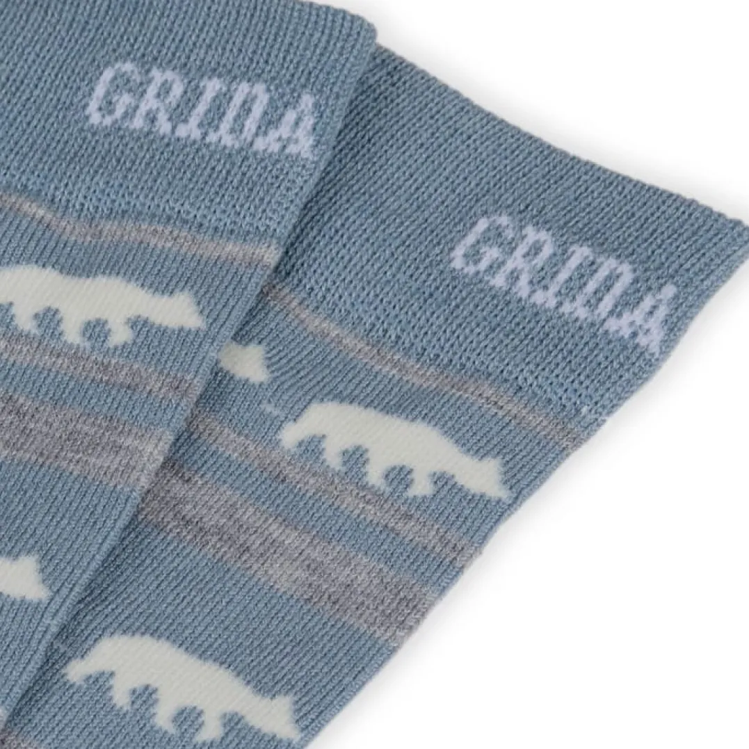 .i8{margin-bottom:16px}Gridarmor Striped Bear Merino Socks Blue Shadow