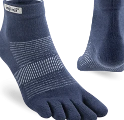 Injinji Men's Run Lightweight Mini-Crew Navy