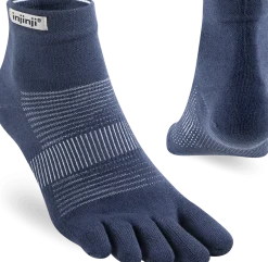 Injinji Men's Run Lightweight Mini-Crew Navy