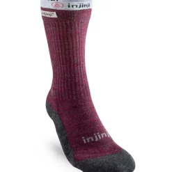 Injinji Women's Liner + Hiker Crew Maroon