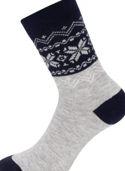 .in{margin-bottom:16px}Gridarmor Heritage Merino Socks Lt. Grey/Dk Navy/White