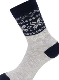 .in{margin-bottom:16px}Gridarmor Heritage Merino Socks Lt. Grey/Dk Navy/White