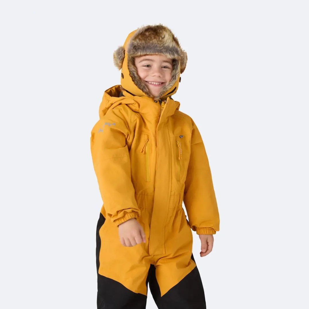Isbjörn of Sweden Kids' Penguin Snowsuit Saffron