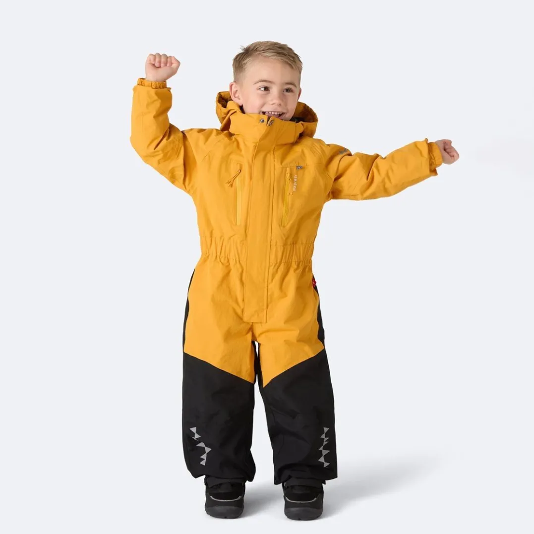 Isbjörn of Sweden Kids' Penguin Snowsuit Saffron