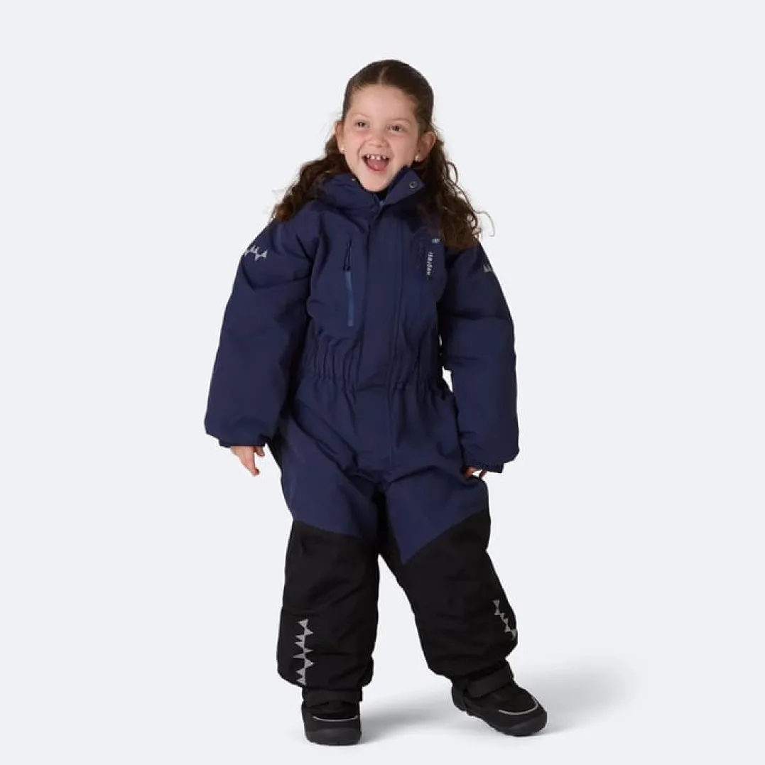 Isbjörn of Sweden Kids' Penguin Snowsuit Navy