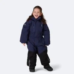 Isbjörn of Sweden Kids' Penguin Snowsuit Navy