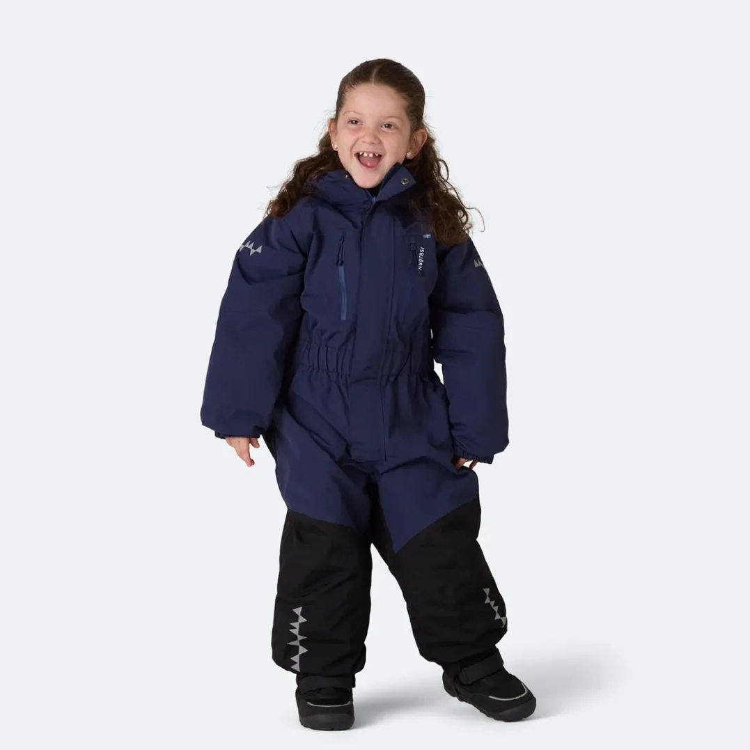 Isbjörn of Sweden Kids' Penguin Snowsuit Navy