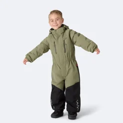 Isbjörn of Sweden Kids' Penguin Snowsuit Moss