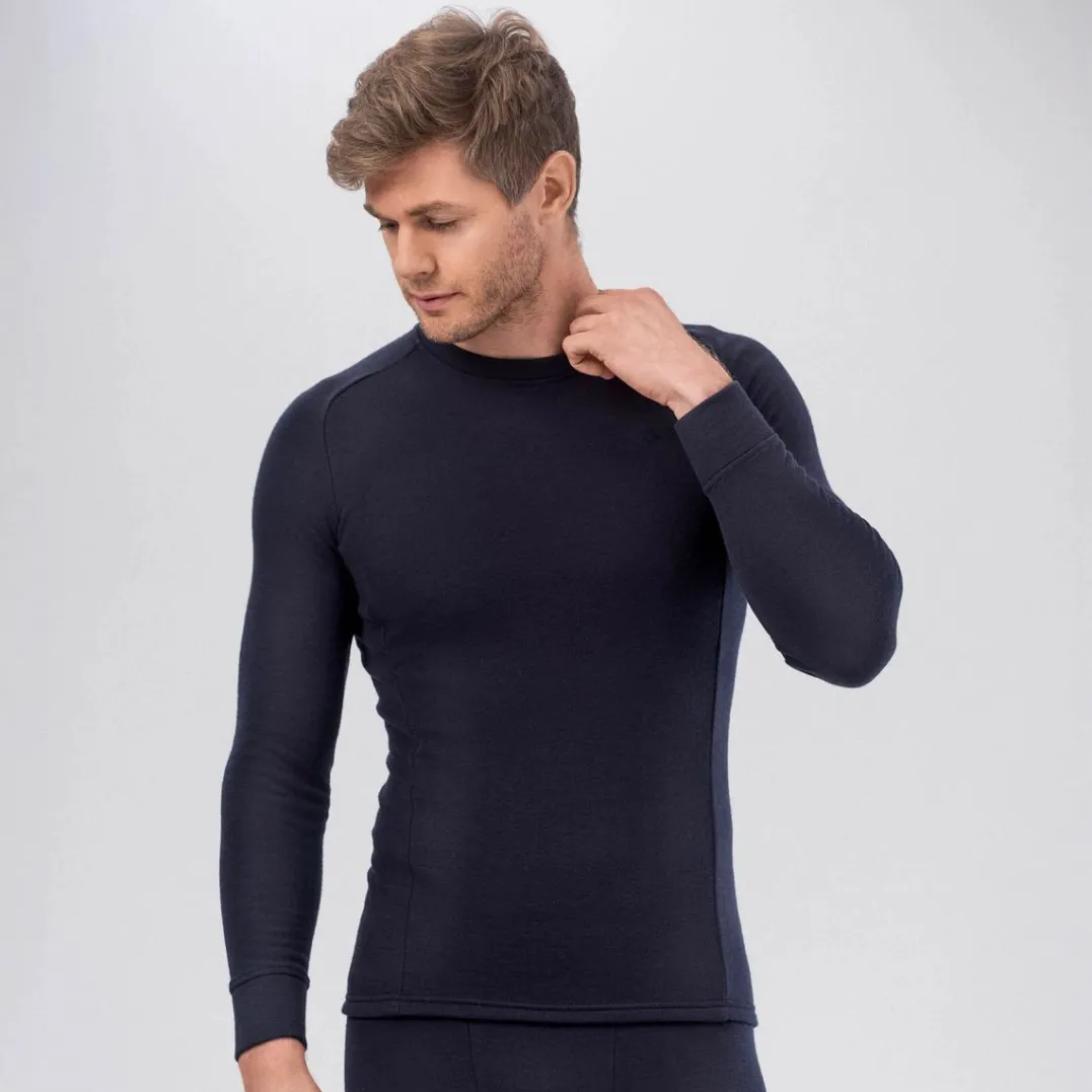 Janus Airwool Merino 260 Crew M Navy