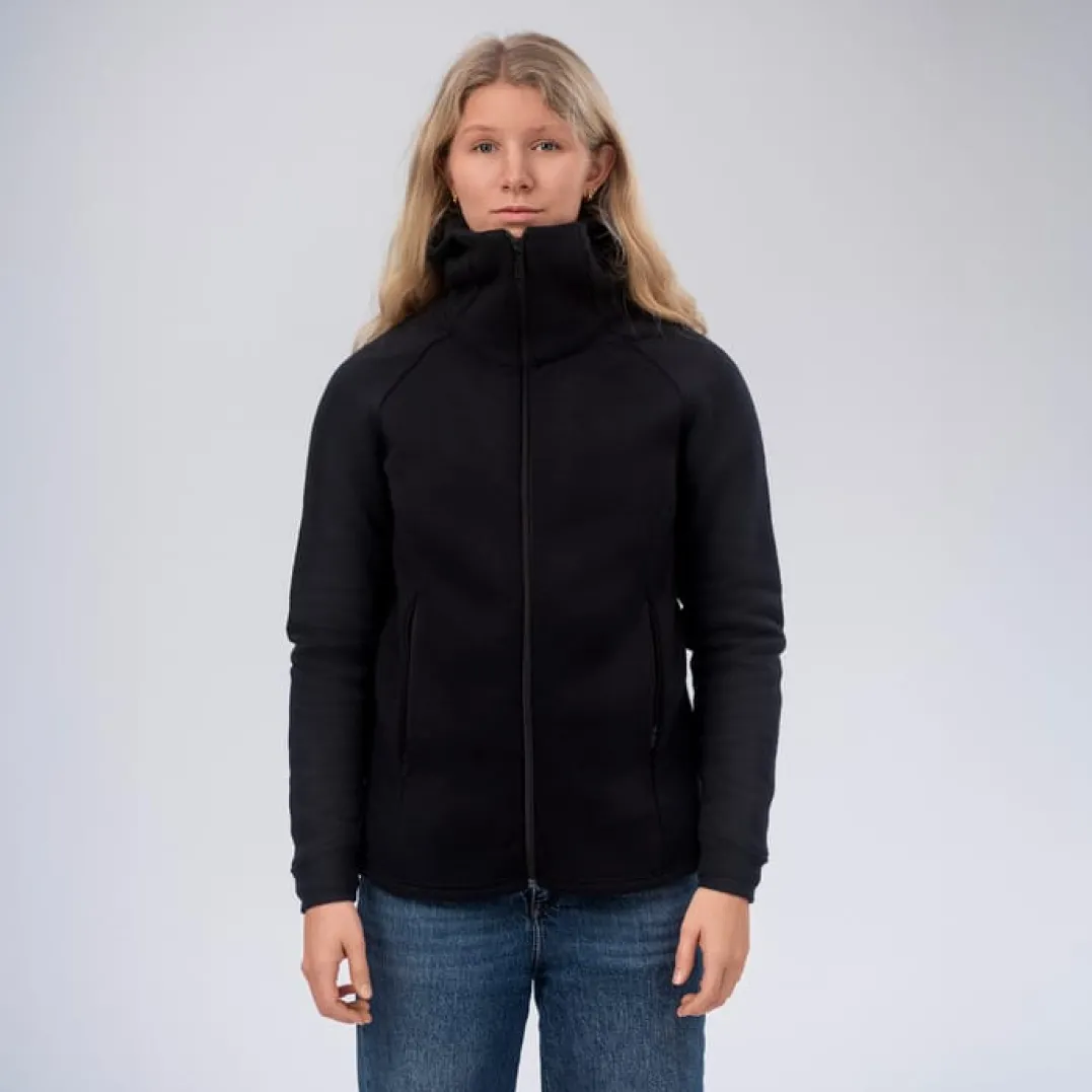 Janus AirWool Merino 280 Hood Jkt W Black