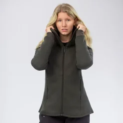 Janus AirWool Merino 280 Hood Jkt W Forest Night