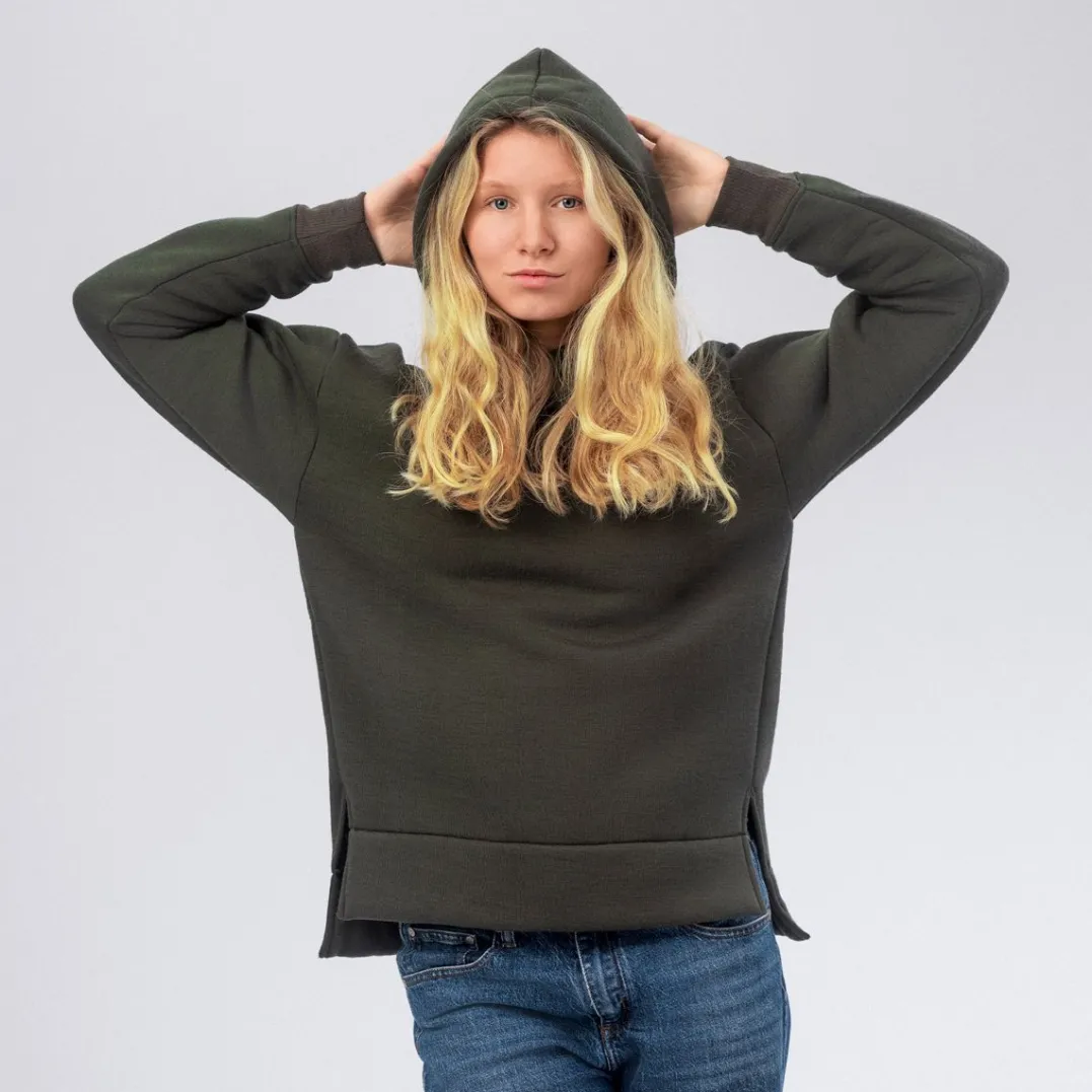 Janus AirWool Merino 280 Hood Jkt W Forest Night