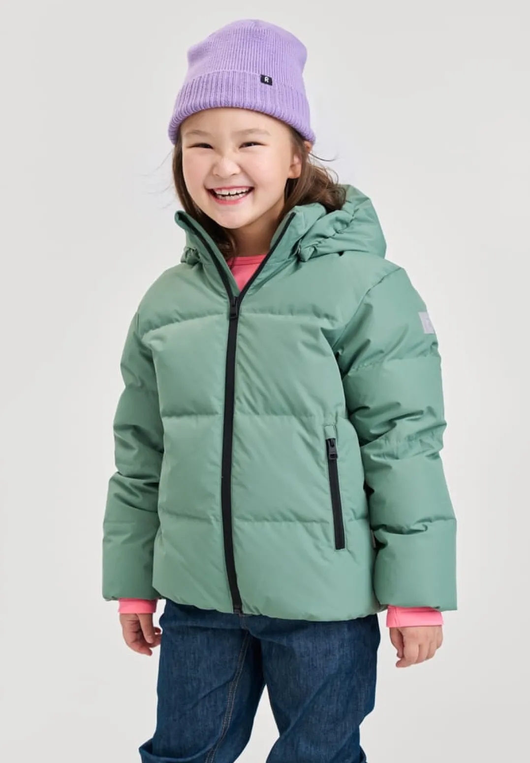 .jg{margin-bottom:16px}Reima Kids' Down Jacket Paimio Green Clay