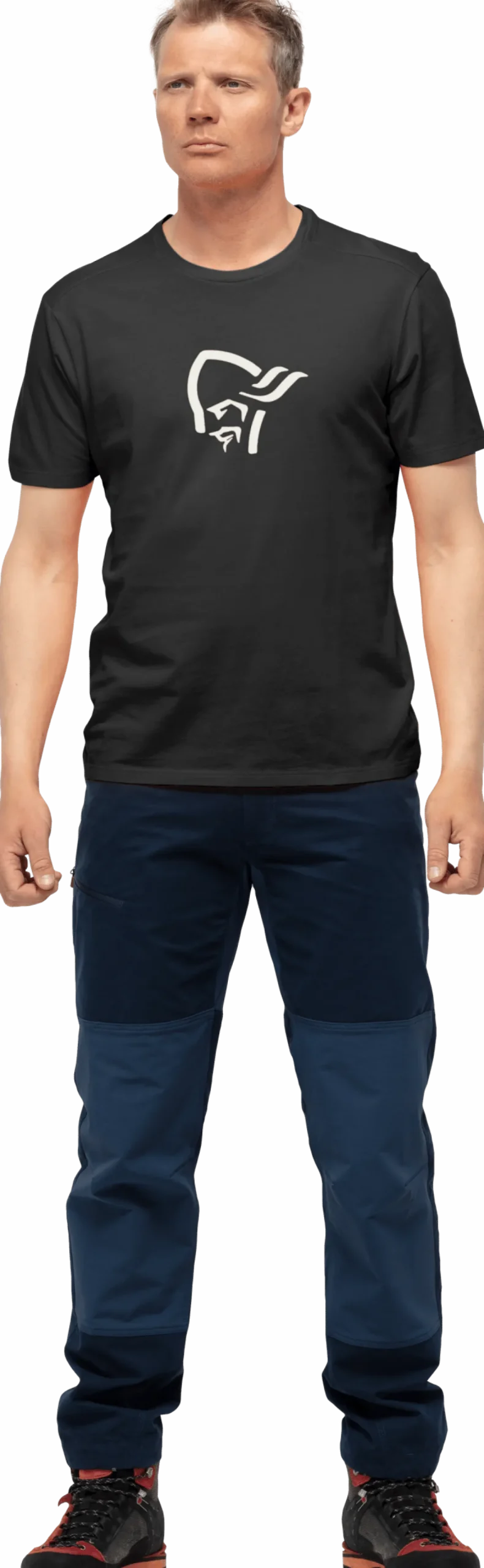 .j8{margin-bottom:16px}Norrøna /29 Cotton Viking T-Shirt M'S Caviar/Snowdrop