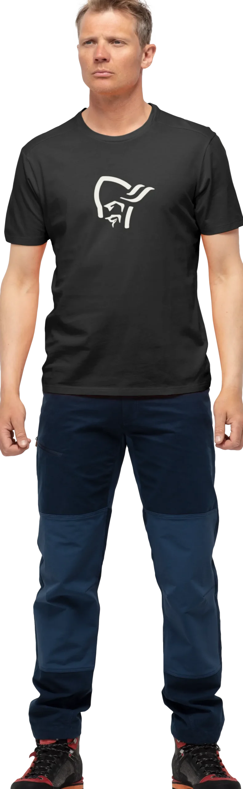.j8{margin-bottom:16px}Norrøna /29 Cotton Viking T-Shirt M'S Caviar/Snowdrop