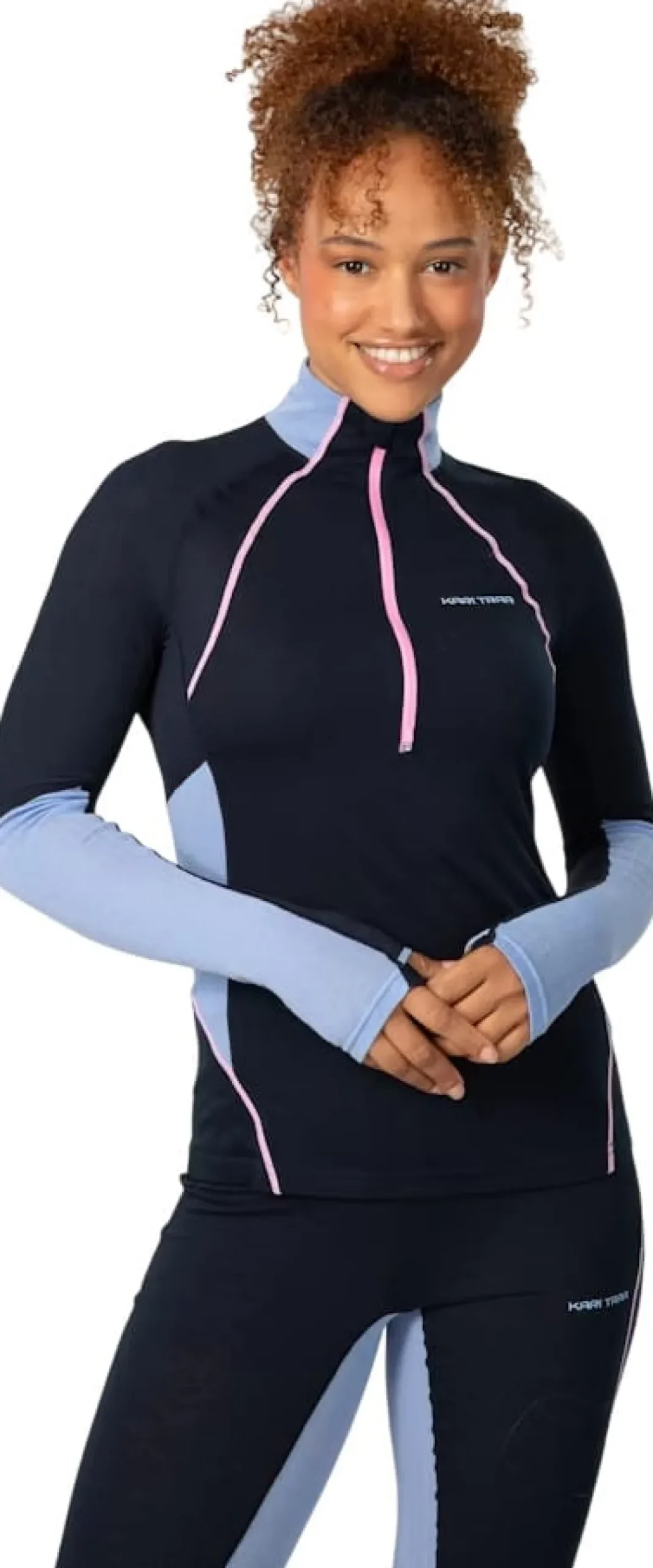 Kari Traa Women's Alma Half Zip Dark Navy Blue