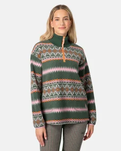 Kari Traa Women's Ruthie Midlayer Half Zip Thyme