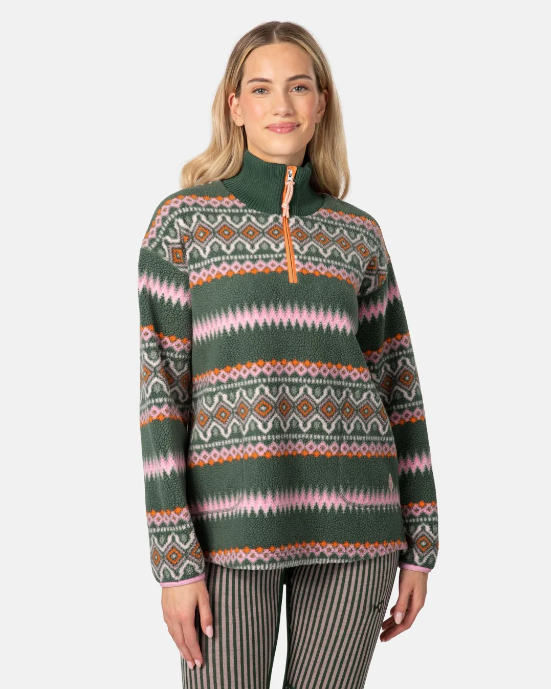 Kari Traa Women's Ruthie Midlayer Half Zip Thyme
