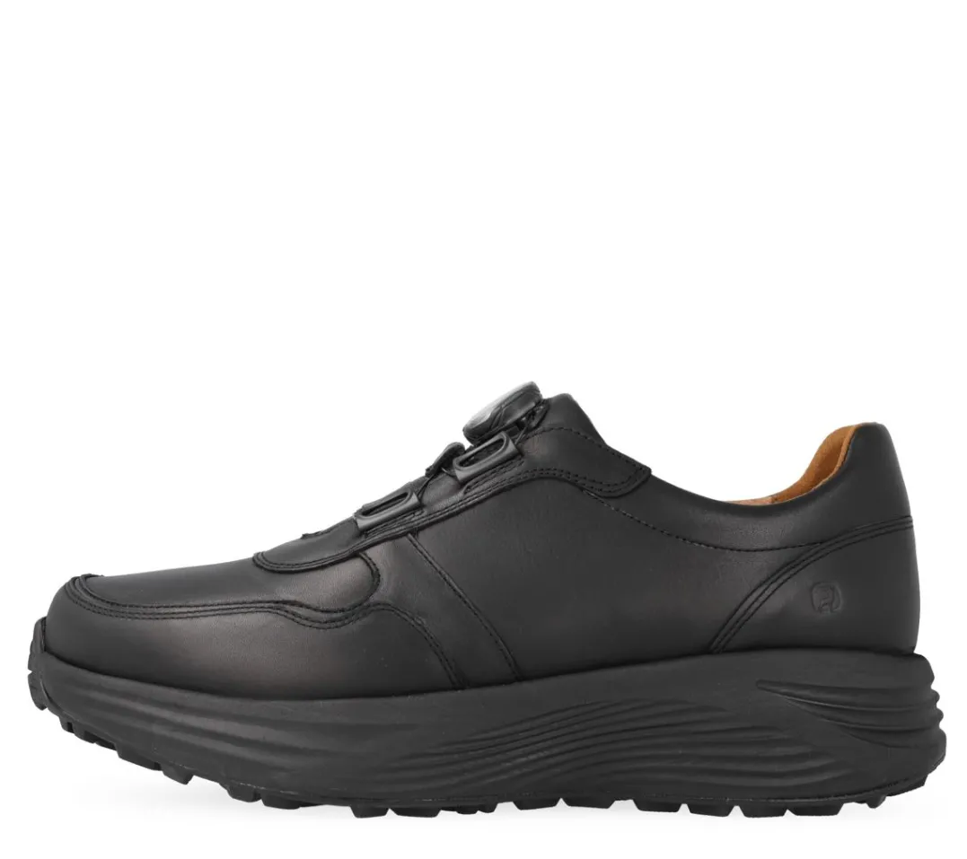 Klaveness Perfect Stride Boa Leather Sneaker Sort