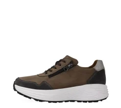 Klaveness Perfect Stride Lace_Zipper Leather Sneaker Brun